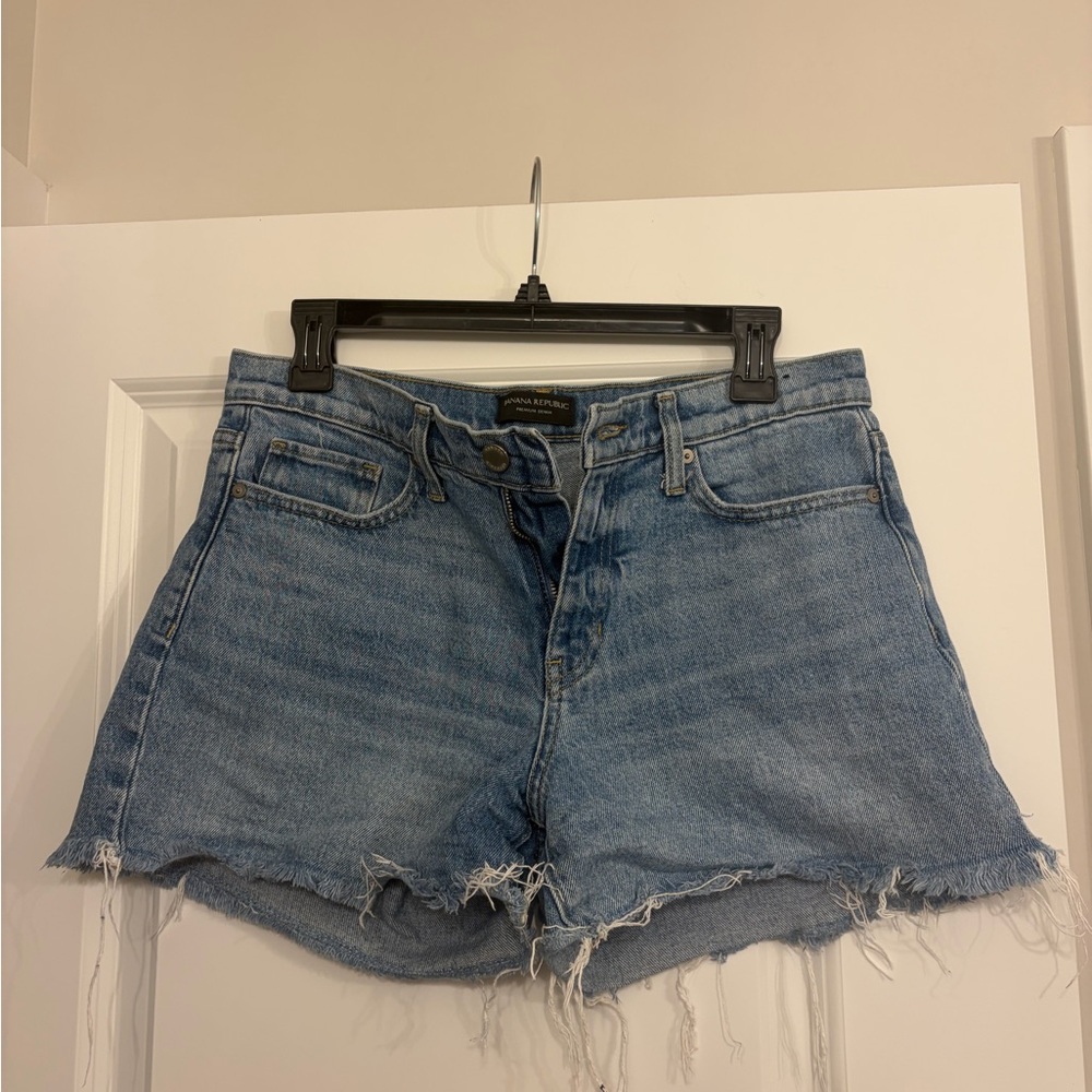 Banana Republic Premium Denim Mid Rise Shorts